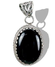 SKU 6980 - a Onyx Pendants Jewelry Design image