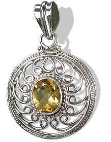 SKU 6981 - a Citrine Pendants Jewelry Design image