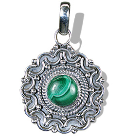 SKU 6996 - a Malachite Pendants Jewelry Design image