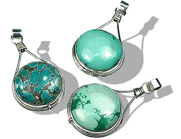 SKU 710 - a Turquoise Pendants Jewelry Design image