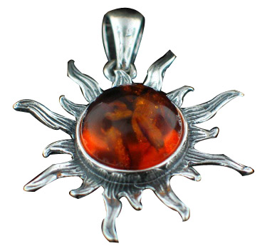 SKU 7120 - a Amber Pendants Jewelry Design image