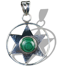 SKU 7126 - a Malachite Pendants Jewelry Design image