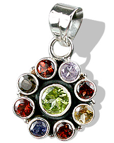 SKU 721 - a Multi-stone Pendants Jewelry Design image