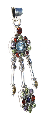 SKU 758 - a Multi-stone Pendants Jewelry Design image