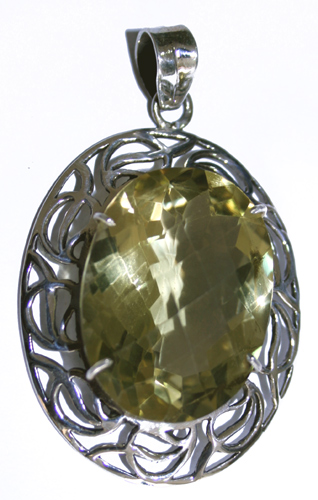 SKU 7678 - a Lemon Quartz Pendants Jewelry Design image