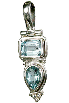 SKU 7968 - a Blue Topaz Pendants Jewelry Design image