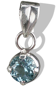 SKU 8000 - a Blue Topaz Pendants Jewelry Design image