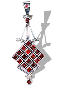 SKU 8045 - a Garnet Pendants Jewelry Design image