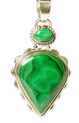 SKU 8098 - a Malachite Pendants Jewelry Design image