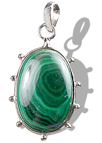 SKU 8822 - a Malachite Pendants Jewelry Design image