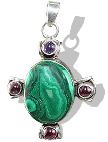 SKU 8825 - a Malachite Pendants Jewelry Design image