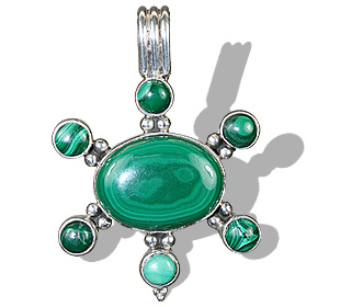 SKU 8826 - a Malachite Pendants Jewelry Design image