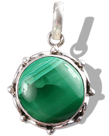 SKU 8828 - a Malachite Pendants Jewelry Design image