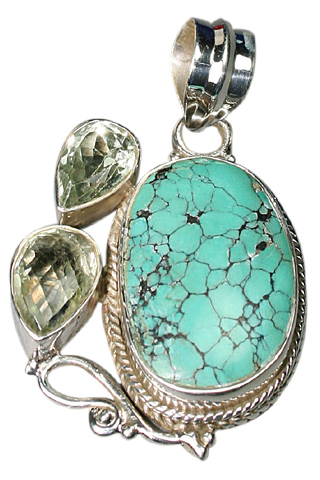 SKU 9064 - a Turquoise Pendants Jewelry Design image
