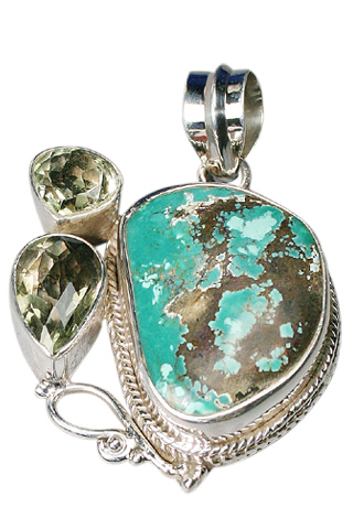 SKU 9067 - a Turquoise Pendants Jewelry Design image