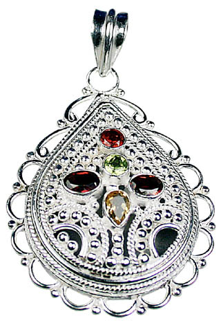 SKU 9115 - a Garnet Pendants Jewelry Design image