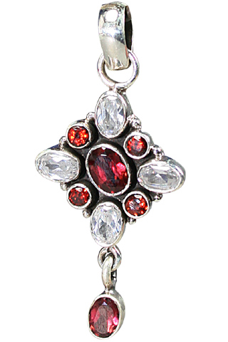 SKU 9123 - a Garnet Pendants Jewelry Design image