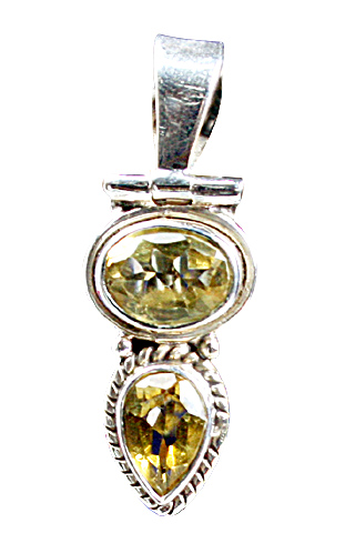 SKU 9130 - a Citrine Pendants Jewelry Design image