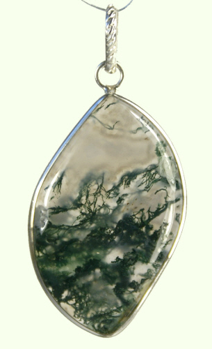 SKU 9245 - a Moss agate pendants Jewelry Design image