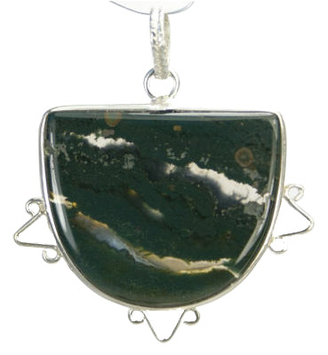 SKU 9251 - a Moss agate pendants Jewelry Design image