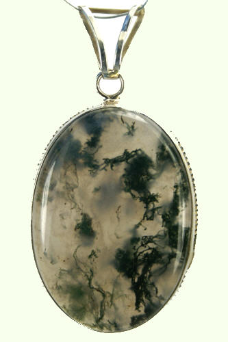 SKU 9256 - a Moss agate pendants Jewelry Design image
