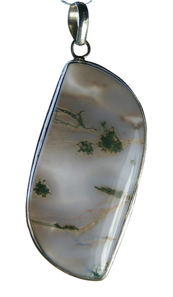 SKU 9266 - a Moss agate pendants Jewelry Design image