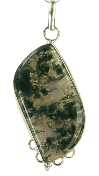 SKU 9267 - a Moss agate pendants Jewelry Design image