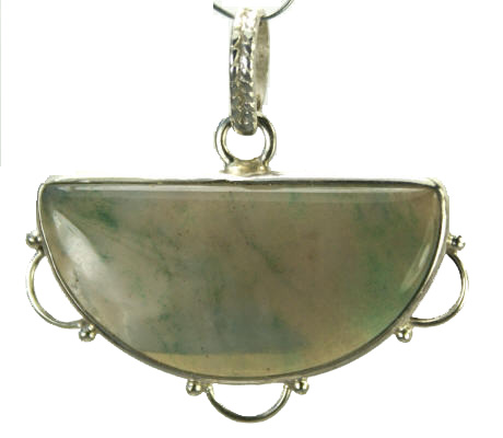 SKU 9269 - a Moss agate pendants Jewelry Design image