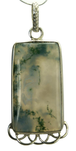 SKU 9271 - a Moss agate pendants Jewelry Design image