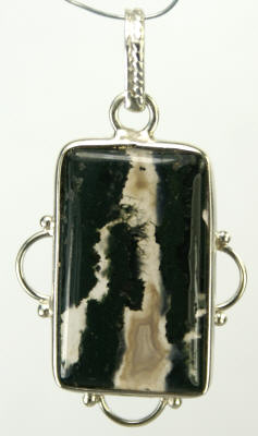 SKU 9272 - a Moss agate pendants Jewelry Design image