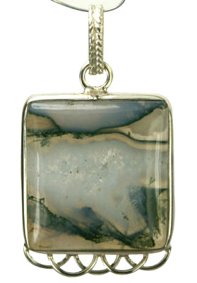 SKU 9273 - a Moss agate pendants Jewelry Design image