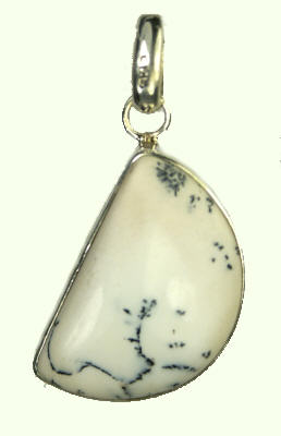 SKU 9304 - a Dendrite opal pendants Jewelry Design image
