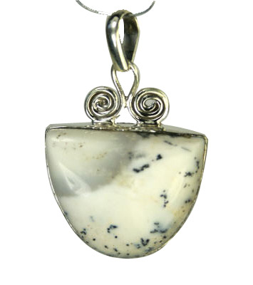 SKU 9306 - a Dendrite opal pendants Jewelry Design image