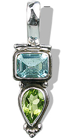 SKU 933 - a Blue Topaz Pendants Jewelry Design image