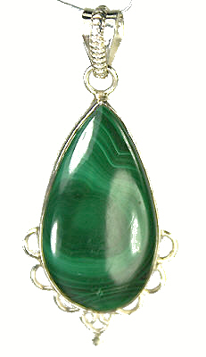 SKU 9337 - a Malachite pendants Jewelry Design image