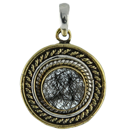 SKU 9338 - a Golden Rutile pendants Jewelry Design image