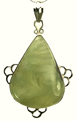 SKU 9356 - a Prehnite pendants Jewelry Design image