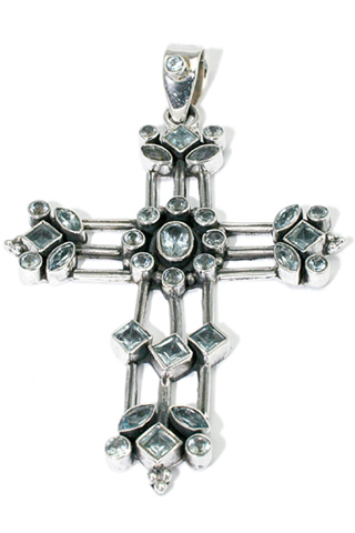 SKU 9371 - a Blue Topaz pendants Jewelry Design image