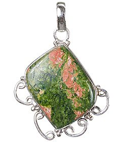 SKU 9389 - a Unakite pendants Jewelry Design image