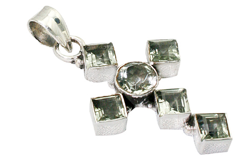 SKU 9402 - a Green Amethyst pendants Jewelry Design image