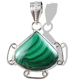 SKU 9436 - a Malachite pendants Jewelry Design image