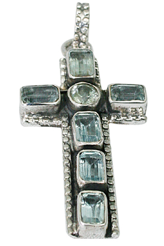 SKU 9463 - a Blue Topaz pendants Jewelry Design image