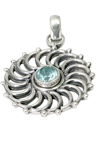 SKU 9469 - a Blue Topaz pendants Jewelry Design image