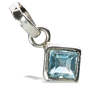 SKU 9475 - a Blue Topaz pendants Jewelry Design image