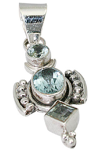 SKU 9477 - a Blue Topaz pendants Jewelry Design image