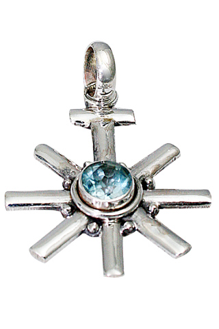 SKU 9479 - a Blue Topaz pendants Jewelry Design image