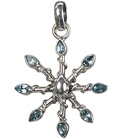 SKU 9483 - a Blue Topaz pendants Jewelry Design image