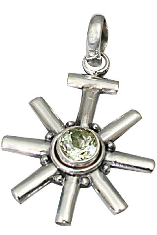 SKU 9485 - a Green Amethyst pendants Jewelry Design image