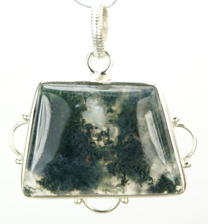 SKU 9536 - a Moss agate pendants Jewelry Design image
