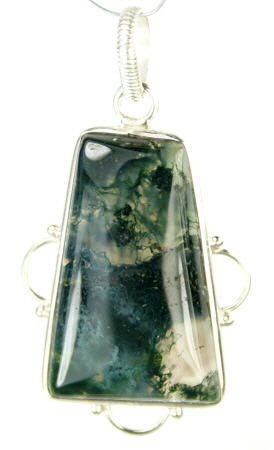 SKU 9538 - a Moss agate pendants Jewelry Design image